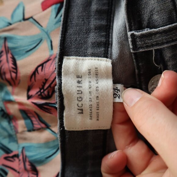 Anthropologie Mcguire Star Patch Skinny Jeans Size 24 - Picture 10 of 10